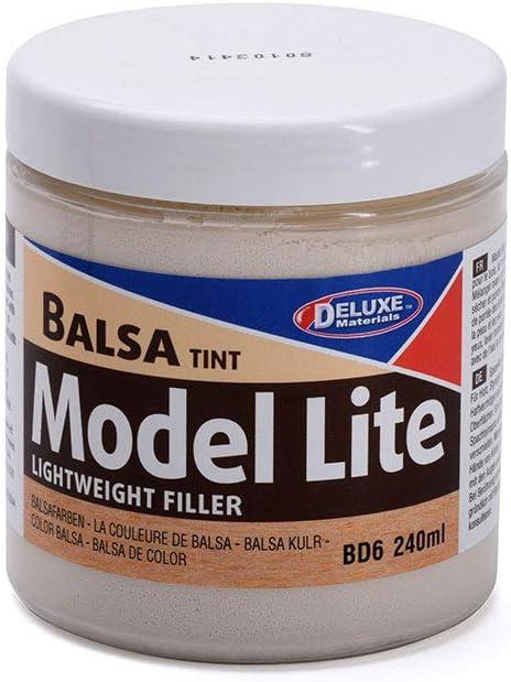 Deluxe Materials BD6 Model Lite Balsa Filler, Balsa Brown: 240cc