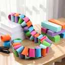 Roowest 300 Sheets EVA Chain Strips with Stapler DIY Colorful Garland