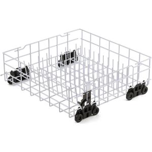 W10161215 Dishwasher Rack Replacement Parts for Whirlpool Dishrack Lower Rack Bottom Drawer Wheels Roller 20.75 x 21 x 7 Whirlpool DU1055XTVS0 DU915PWPS2 Dish Washer Rack Tray Assembly 1 Pack