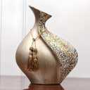 European Style Ceramic Flower Vase |15 Inch Pottery Big Boho Vase for Home Decor, Modern Decorative Vase for Dining Table,Not Suitable for Water, Suitable for Dry Flowers and Simulated Flowers