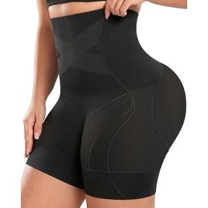 OEAK Shapewear Tummy Control for Women Thigh Slimmer High Waisted Body Shaper Shorts Butt Lifting Shapewear for Under Dresses, XL