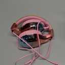 QearFun Kids Headphones Wired with Mic, 85/94dB Safe Volume Limit, Foldable Over Ear, Tangle-Free Cord & Sharing Port, Wired On-Ear Headset for School, Chromebook, Tablet, Travel - Boys & Girls (Pink aurora)