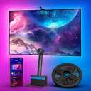 Ailofy Smart TV LED Backlight with Camera for 75-85 inch Screens, 16.4ft LED Strip Lights Sync to Screen& Music, Color Changing Lights for TV Work with Alexa & Google Assistant, App Control