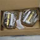 NIORSUN Battery Operated Wall Sconce Set of 2, Gold & Black Wireless Rechargeable Wall Lights with 5200mAh Dimmable Detachable Bulbs and Remote, 9 Colors Sconces Wall Decor for Bedroom Living Room