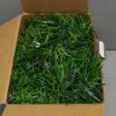 WATERGLIDE 49FT Lighted Christmas Green Garland with 100 Count Clear String Lights, Pre-lit Long Artificial Greenery Garlands, Plug in Holiday Decorative Lights for Indoor Outdoor Decor (Warm White)