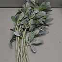 Jexine 15 Pcs Artificial Lambs Ear Greenery Stems Faux Branches for Weddings Bouquets Picks Rustic Wedding Centerpiece Artificial Greenery Spray for Home Farmhouse DIY Wreath Floral Arrangement