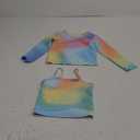 The Children's Place Baby-Girls and Toddler Long Sleeve Rashguard and Tankini Swimsuit, Set (2T, Gulf Blue)