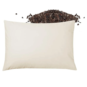 USlixury Buckwheat Pillow 20"X26" - Adjustable Height and Firmness, Organic Buckwheat Pillow, Machine Washable Pillowcase, Firm Neck Support for Back/Side/Stomach Sleepers, White