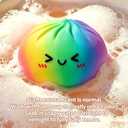 Colorful Dumpling Squishies New Mystery Rainbow Squishies Dumpling with Box Stress Relief Balls Sensory Toys Desk Squeeze Toys Gift