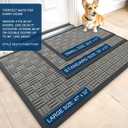 OLANLY Front Door Mat Outside Entrance 71x47, Heavy-Duty Rubber Doormat