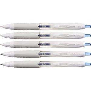 Uni-Ball Signo 307 Retractable Gel Ink Pen, Ultra Micro Point 0.38mm, Blue Ink, UMN-307-38, Value Set of 5