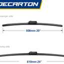 2 x 2-Piece Windshield Wipers For Ford Mustang Mach-E 2021 2022 2023 2024 Replacement For All-season Front Wiper Blades Set