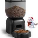 Automatic Cat Feeder, 3L Cat Food Dispenser Battery-Operated with 180-Day Battery Life, Timed Pet Feeder for Cats and Dogs, Desiccant Bag, Programmable Portion Control, 10s Voice Recorder