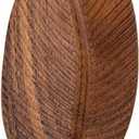 DOITOOL Creative Leaf Shaped Snack Plate Wood Dried Fruit Dish for Home Outdoor Use Decorative Tray for Snacks Fruits and Desserts (29.5*12.5*2cm, Picture 1)
