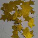 256 Pcs Glitter Star Cutouts Paper Decoration Back to School Cardboard Glitter Star Wall Decor Confetti Cutouts for Bulletin Board Classroom Movie Night Party Decoration 4 Sizes(Gold)