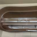 Emsco Group Bloomers Railing Planter with Drainage Holes 24" Weatherproof Resin Planter Brown, Plastic