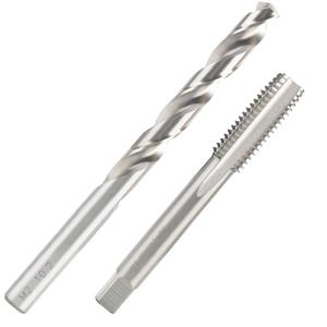 M12 x 1.75 Tap and 10.2mm Drill Bit Set, M2 HSS Metric Drill and Tap Set, Machine Screw Tap Drill Bit Kit for Metal
