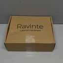 Ravinte 60 Packs (30 Pairs) 3/8" Inset Matte Black Cabinet Hinge, Self Closing Hinges for Kitchen/Bathroom/Furniture Cabinets & Doors. Decorative Hardware with Door Bumper.