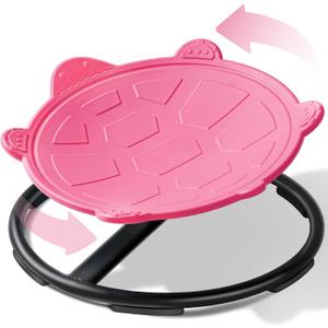 Turtle Spinning Chair for Autistic Kids Sensory Spinning Toy, Spin Chair for Kids Autism, Sensory Swivel Seat for Balance, Coordination, Focus & ADHD Support, Autism Sensory Products (Pink)