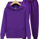 CHAIRAY Women's Hoodie Tracksuit Sweatsuits for Mens Set 2 Piece Hooded Sweatshirts and Sweatpant Sets Jogger Sweatsuit Size: XX-Large