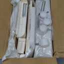 Lifelongpal 2-Tier Narrow Bathroom Storage Cabinet with Wheels, Plastic Slim Organizer with Adjustable Shelves for Small Spaces,Bathroom, Kitchen, Laundry,Milky White