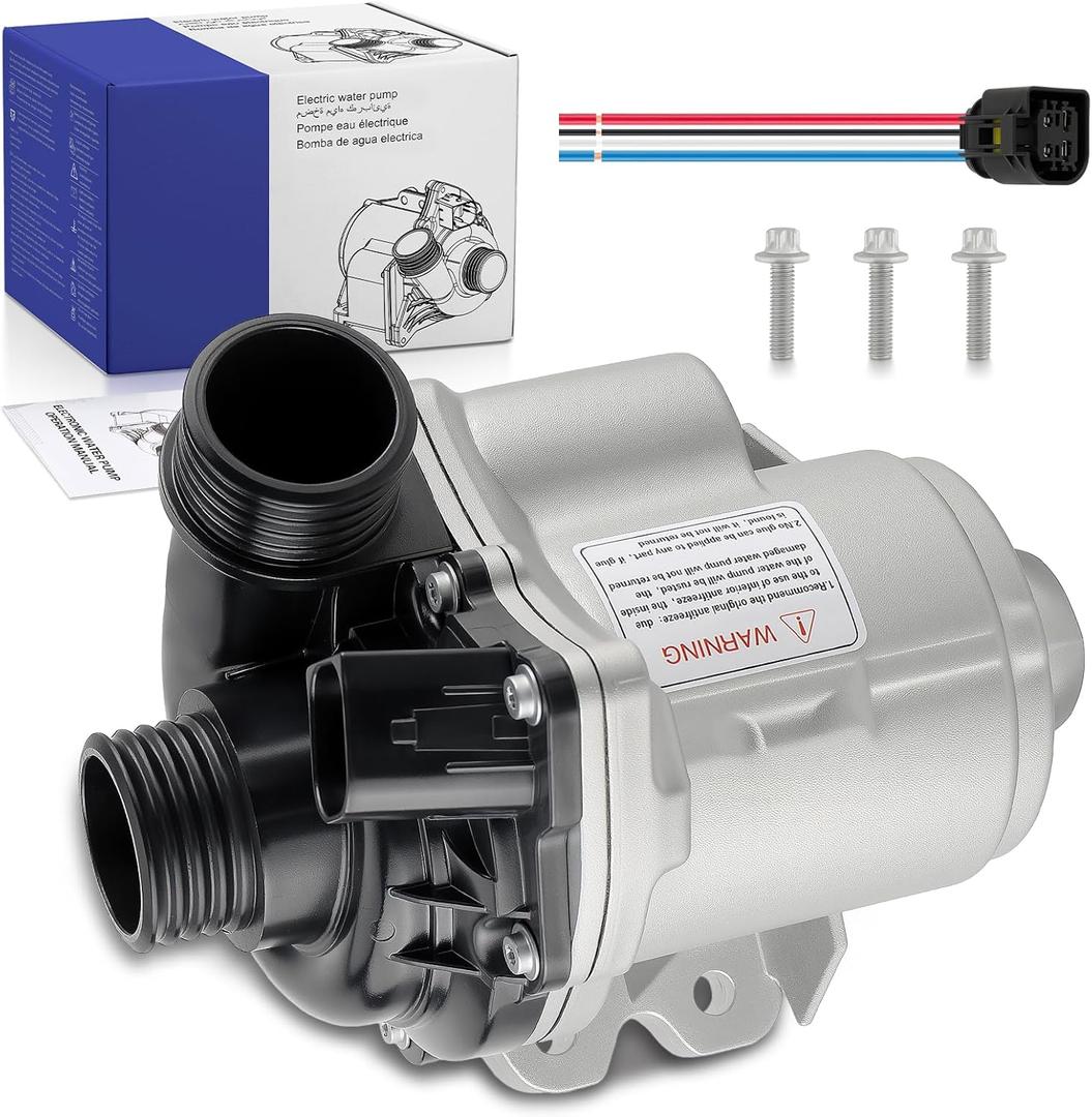 Electric Engine Water Pump Fits for BMW X1 X3 X4 X5 X6 Z4 135i 135is 335i 335is 335xi 535xi 640i 535i 740i 740Li 3.0L L6. Replace A2C59514607, 11517586929