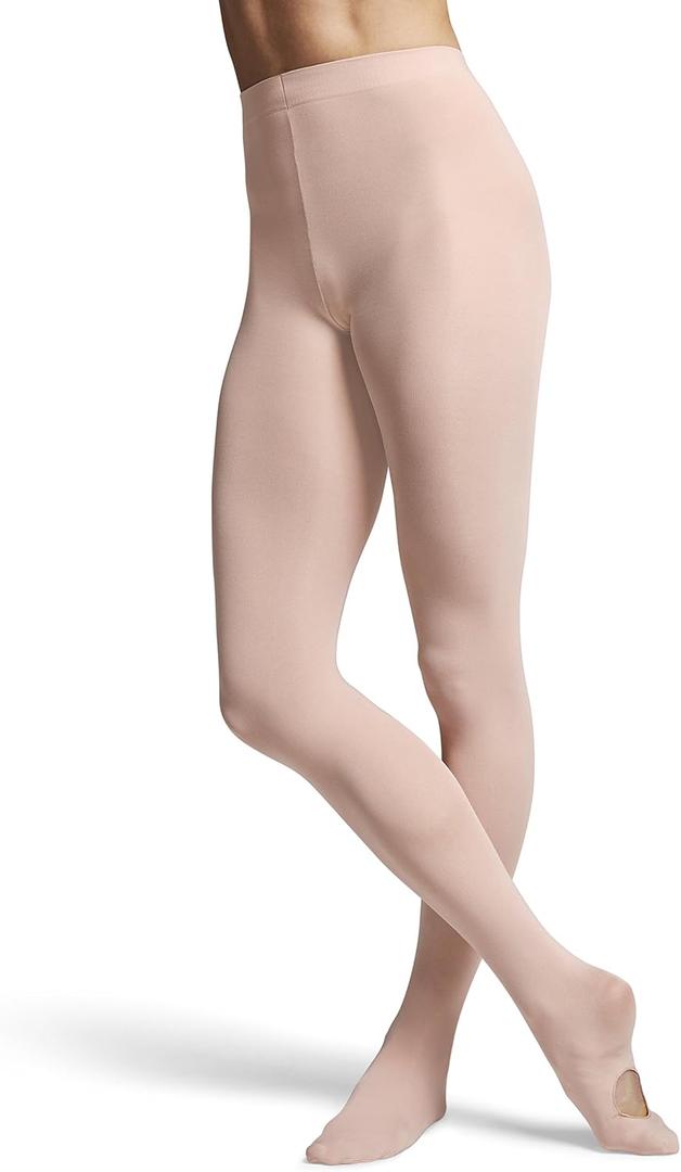 BLOCH Women's Ladies contoursoft adaptatoe Tights, Pink, Large/ X-Large