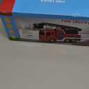 JUKUDAHU Fire Truck Toy for Kids 3 4 5 6 7 8 Years Old - Fire Trucks Playset with Rotating Ladder, Sound and Light, Vehicle Toys for Boys 5-8, City Cars Toyset, Birthday Gifts for Girls Toddlers 3+