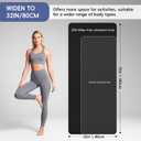 Extra Wide Yoga Mat 72"x 32" - Non Slip TPE Exercise Mat for Home Workout, 6mm High-Density Large Yoga Mat for Men & Women, Eco Friendly Pilates & Fitness Floor Mat with Carry Strap