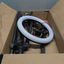 UBeesize Pro LED Ring Light Tripod with Phone Holder & Casters, Adjustable Overhead Phone/Camera Mount for iPhone, Video Recording, Live Streaming, Cooking (Mobile Stand with Light & Tripod)