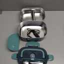 Aotto Electric Lunch Box 3L, 80W Fast Heating (12V/24V/110V) Heated Portable Food Warmer for Car/Truck/Office  Stainless Steel Container, Insulated Carry Bag  Ideal for Adults, Men, Women, Green