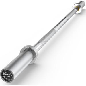 HANDBODE 7 ft Olympic Barbell, 2-Inch 45 lb Weight Bar with Knurled Grip - 1000lb Capacity, (Also in 4,5,6 ft) Hard Chrome Finish for Powerlifting, Deadlift, Squat, Bench Press, Squat & Home Gym