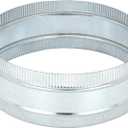 PATIKIL 12 Inch Duct Connector Coupling, Galvanized Steel Straight Dryer Vent Coupler Flexible Ducting Collar Connector Round Crimped Ventilation Duct Extension for HVAC System Pipe