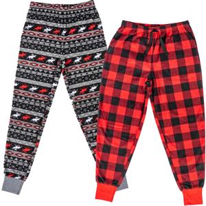 Mad Dog Girl's Pajama Pants - 2/3 Pack, Soft Micro Fleece Fashion Sleepwear Lounge. Sizes: 14/16