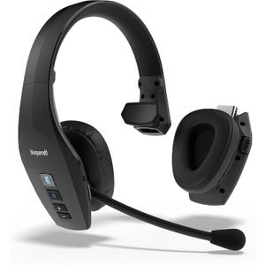 BlueParrott S650-XT Noise Cancelling Bluetooth Headset 2-in-1 Convertible Stereo to Mono Wireless Headset with Noise Cancellation, Extended Range and IP54-Rated Protection, Black