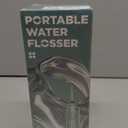 Water Flosser for Teeth Cleaning and Flossing, 5 Modes Rechargeable Cordless Oral Irrigator 320ml Water Tank Teeth Cleaner, IPX7 Waterproof Portable Electric Dentel Flossers for Home and Travel,Green