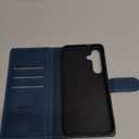 FLIPALM Wallet Case for Samsung Galaxy S24 Fe, RFID Blocking Credit Card Holder, PU Leather Folio Flip Kickstand Protective Shockproof Cover for S24 Fe (Blue, for S24 Fe - 6.4")