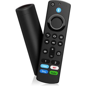 Voice Remote Replacement fit for Fire Smart TVs Stick(Lite/2nd/3rd Gen/4K/4K Max),and fit for Insignia/Toshiba/Pioneer/TCL/Omni QLED Series Fire Smart TV with Voice Controller,Not for Samsung/Roku TV