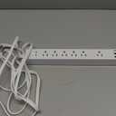 10Ft Extension Cord with Multiple Outlets, SUPERDANNY Flat Plug Surge Protector Power Strip 10 Ft Long Cord, 6 Outlets & 3 USB Ports, Charging Station for Home Office, College Dorm Room Essentials (White)