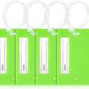 Sodsay Silicone Luggage Tags for Suitcases,4 Pack TSA Approved,Privacy Protection,Cute Travel Tags for Luggage,Travel Essentials,Luggage Identifiers