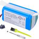 3400mAh Replacement Vacuum Battery for Deenkee 600 DK600 DK600 MAX, Ionvac SmartClean 2000, Tesvor X500 ProT, BG750 BG700 BG600 MAX, OKP K5 Life K2 K3P K7 K4 BG600 Robot Vacuum Cleaner 14.4V
