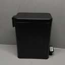 Cesun Bathroom Trash Can with Lid, 2.6 Gallon Small Black Bathroom Garbage Can Soft Close, Stainless Steel Waste Basket with Step Pedal for Bedroom, Laundry Room, Living Room, Home Office, Toilet, RV