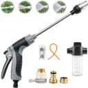 Hose Hawk Pro Pressure Washer Gun, High Pressure Hose Nozzle with 4 Spray Modes, Adjustable Handheld Pressure Washer Nozzle for 3/4" Garden Hose, Watering Sprayer for Cleaning Patio Yard Car Pets (A)
