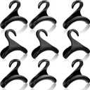 Yalikop Purse Hanger Hook Acrylic Bag Hanger Handbag Tote Bag Rack Holder Closet Organizer Storage for Backpacks Satchels Purses Handbags Tote Holder(Black,9 Pieces)