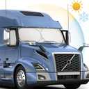 Semi-Truck Sun Shade for Windshield and Side Window | 300T Sunshade Maximum Coverage | Block Sun Heat Rays | Keep Warm in Winter for Semi, Commercial & Big Rig Truck, RV, Boat