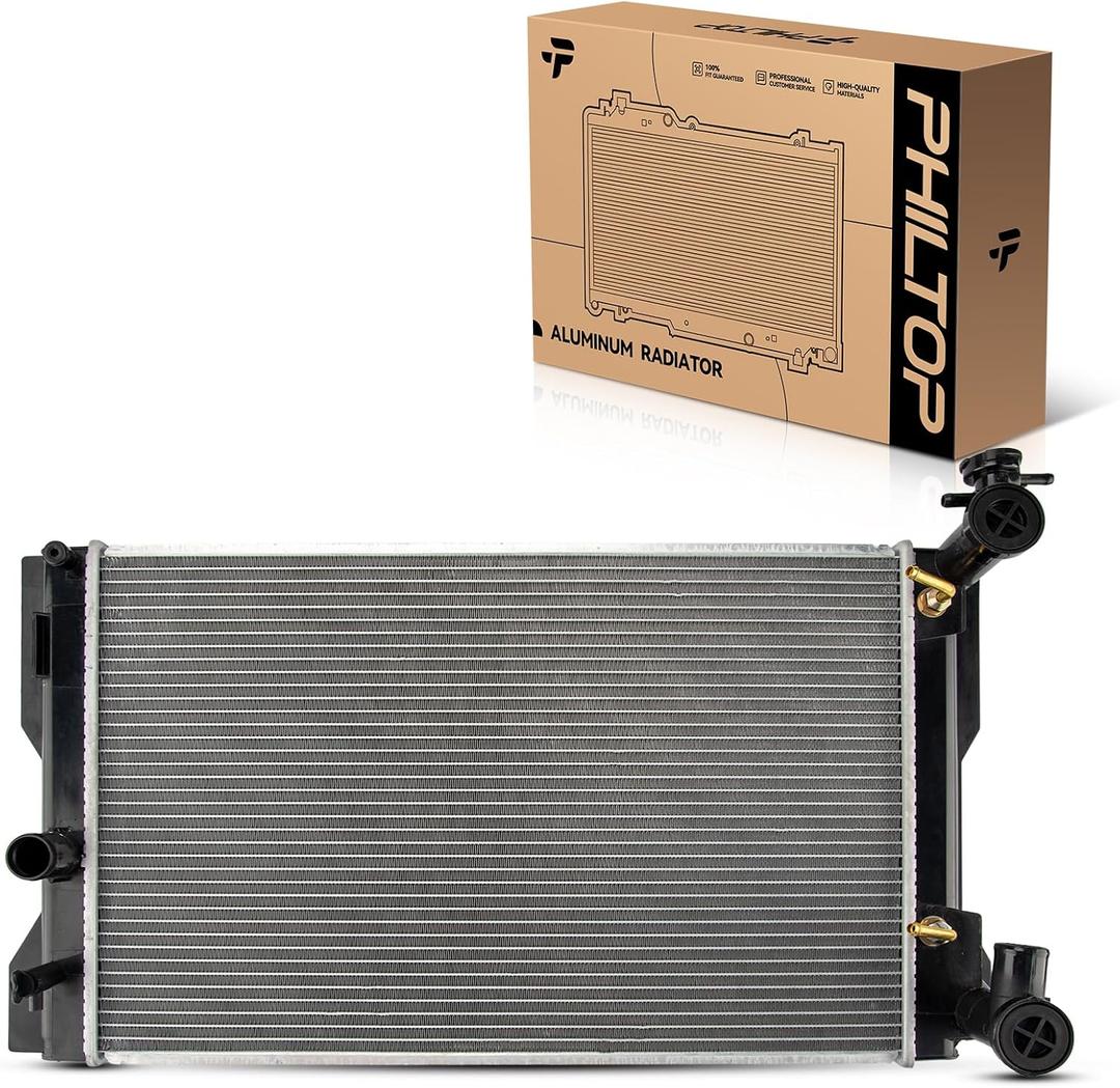 PHILTOP Radiator Compatible with09-19 Corolla 09-10 Vibe 1.8L(USA or Canada Built) 2009-2013 Matrix 1.8L(USA or Canada Built) (27 3/4 inch Between Top Mounting Holes) CU13106