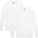 Gildan Adult Heavy Cotton Long Sleeve T-Shirt, Style G5400, 2-Pack (Medium)