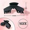 3 Pcs Baseball Hat Claw Clips for Women, Strong Hold Hair Clips for Trucker Caps, Suitable for all Hair Types Including Thick/Fine/Soft Hair