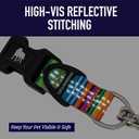 Leash Boss Martingale Collar for Dogs - Steel Chain | Reflective Nylon Dog Collar for Large Dogs, Medium and Small Dogs | No Pull Pet Training Collar Small (Medium-Large (16-19" Neck x 1" Wide), Purple/Pink - Space)