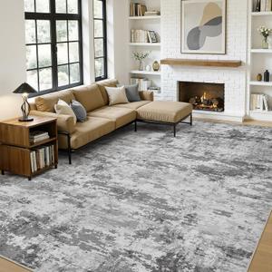 12x15 Area Rugs for Living Room, Washable 12x15 Rug Large Low Pile